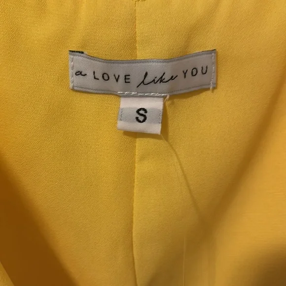 South Moon Under Yellow Wrap Mini Dress - Picture 3 of 5